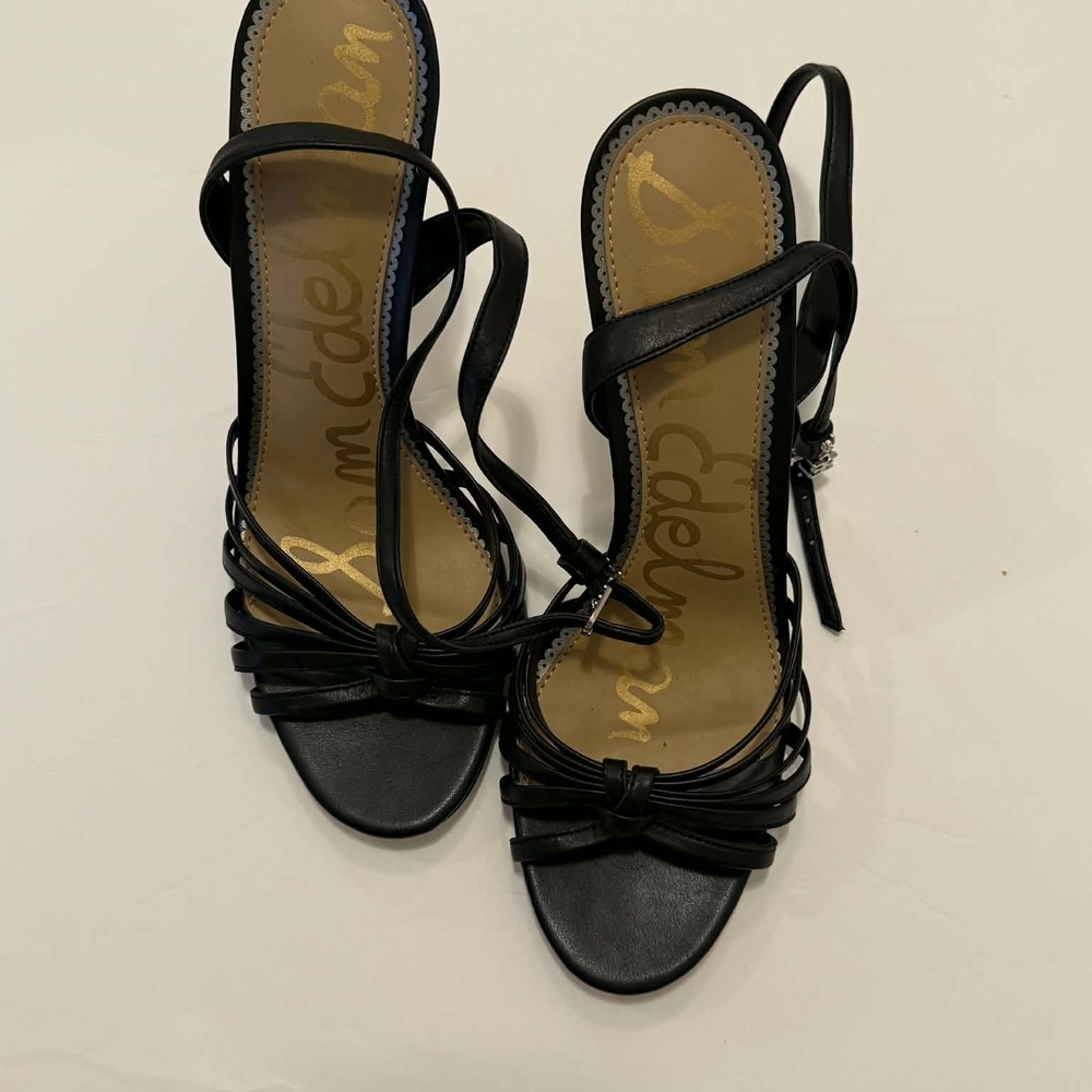 Sam Edelman Black Strappy Heels